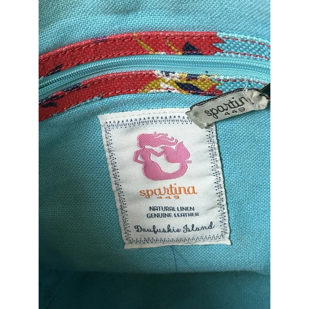 Spartina 449 Little Bermuda Bucket Bag Daufuskie Island Boho Mermaid Beach Linen